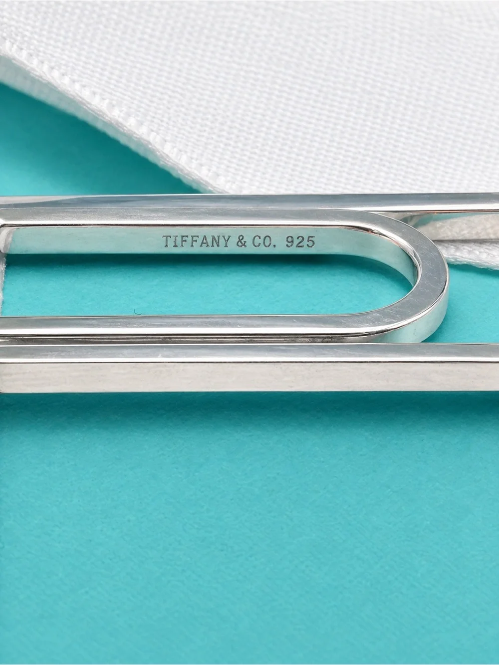 Tiffany & Co. Paperclip Money Clip Sterling Silver 925 2.5